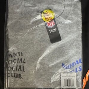 Anti Social Social Club x NFL  Buffalo bills grey teams tee. Men’s M. SealedNWT